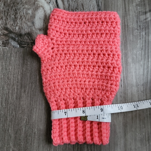 Cotton Candy Fingerless Gloves - Handmade Crochet Creation - Picture 5 of 7